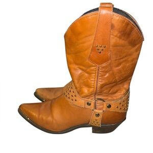 WRANGLER Vintage tan Western Cowboy Boots